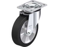 BLICKLE - Roulette pivotante Ø 180mm bandage caoutchouc NR 400kg - L-ALEV 180K