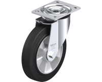 BLICKLE - Roulette pivotante Ø 200mm bandage caoutchouc NR 400kg - L-ALEV 200K