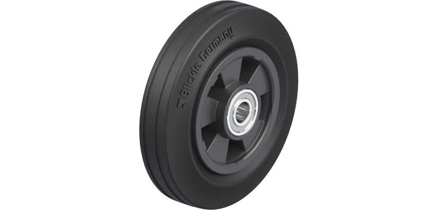 BLICKLE - Roue Ø 200mm bandage caoutchouc SBR 205kg - VPP 200/20K