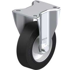 BLICKLE - Roulette fixe Ø 125mm bandage caoutchouc NR 250kg - BH-ALEV 125K-1