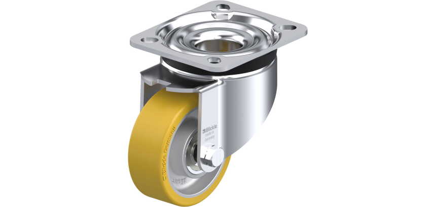 BLICKLE - Roulette pivotante Ø 80mm bandage polyuréthane PU 200kg - LK-ALTH 80K