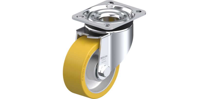 BLICKLE - Roulette pivotante Ø 100mm bandage polyuréthane PU 350kg - LK-ALTH 100K-1
