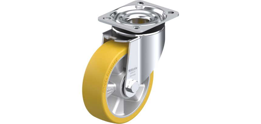 BLICKLE - Roulette pivotante Ø 125mm bandage polyuréthane PU 350kg - LK-ALTH 125K-1