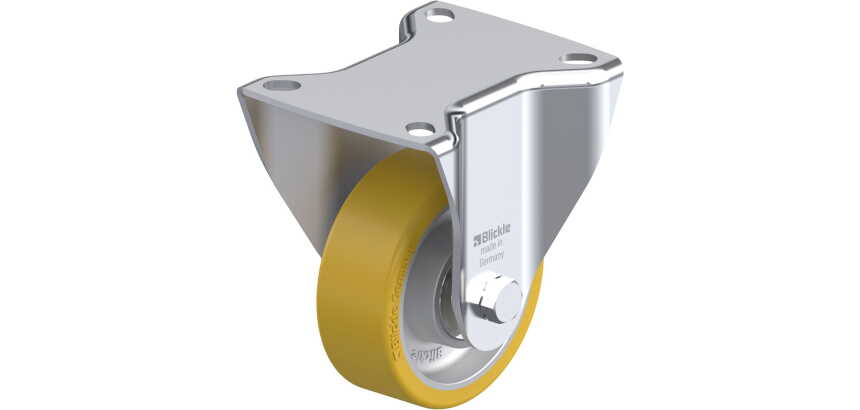 BLICKLE - Roulette fixe Ø 80mm bandage polyuréthane PU 200kg - BK-ALTH 80K