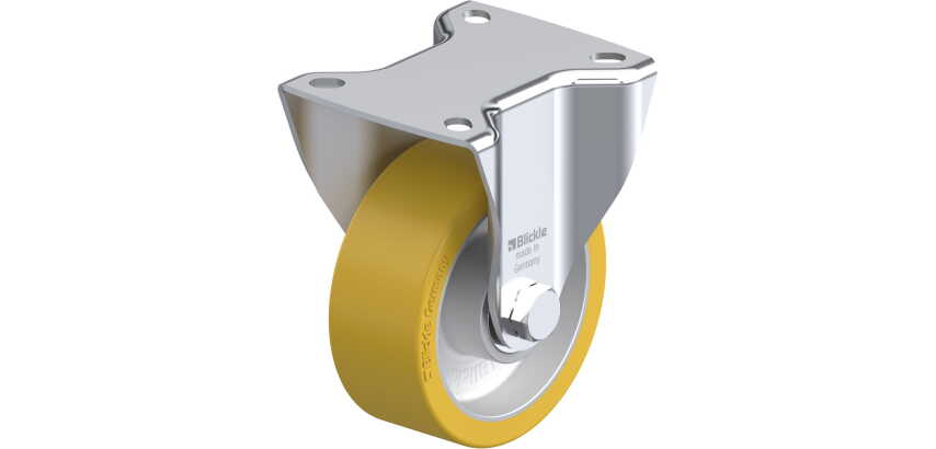 BLICKLE - Roulette fixe Ø 100mm bandage polyuréthane PU 350kg - BK-ALTH 100K-1