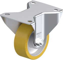 BLICKLE - Roulette fixe Ø 100mm bandage polyuréthane PU 350kg - BK-ALTH 100K-3