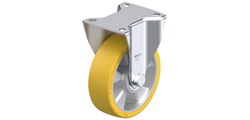 BLICKLE - Roulette fixe Ø 125mm bandage polyuréthane PU 350kg - BK-ALTH 125K-1