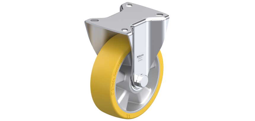 BLICKLE - Roulette fixe Ø 125mm bandage polyuréthane PU 350kg - BK-ALTH 125K-1
