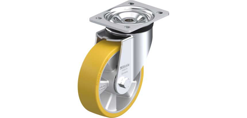 BLICKLE - Roulette pivotante Ø 160mm bandage polyuréthane PU 600kg - LK-ALTH 160K