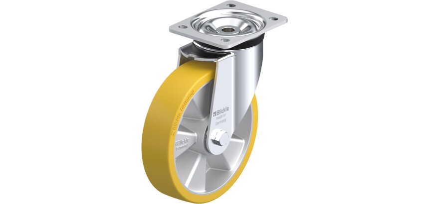 BLICKLE - Roulette pivotante Ø 200mm bandage polyuréthane PU 600kg - LK-ALTH 200K