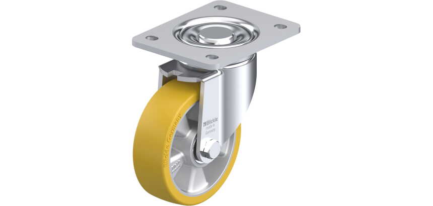 BLICKLE - Roulette pivotante Ø 125mm bandage polyuréthane PU 550kg - LH-ALTH 125K-3