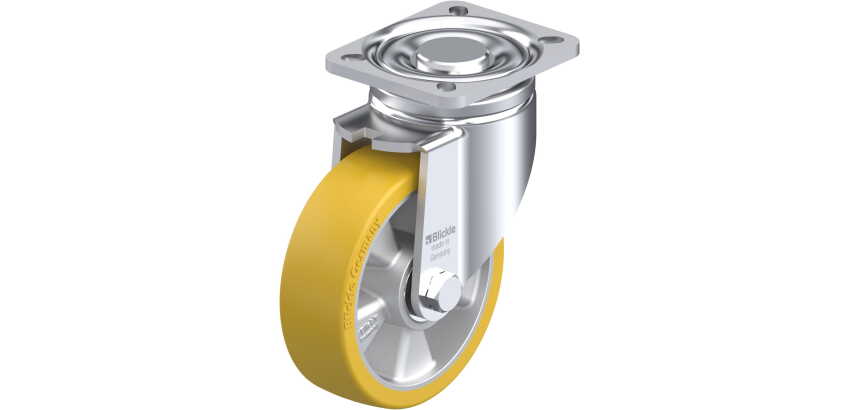 BLICKLE - Roulette pivotante Ø 125mm bandage polyuréthane PU 550kg - LH-ALTH 125K-1