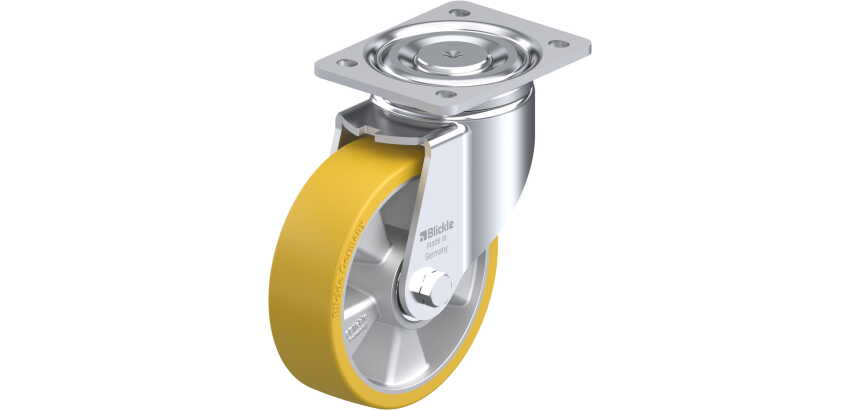 BLICKLE - Roulette pivotante Ø 160mm bandage polyuréthane PU 750kg - LH-ALTH 160K