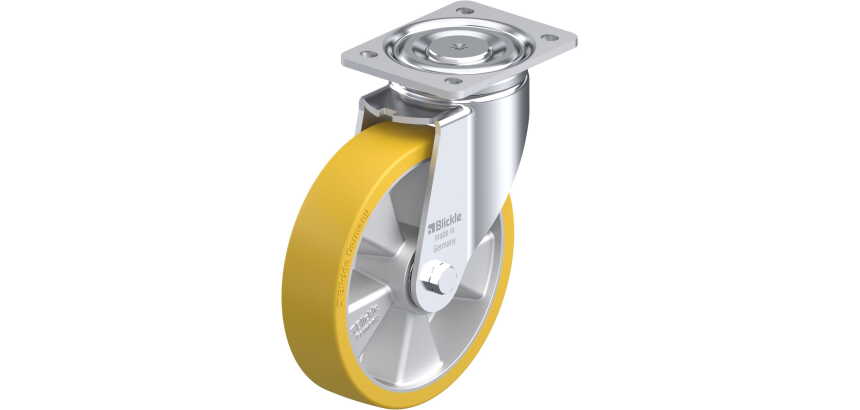 BLICKLE - Roulette pivotante Ø 200mm bandage polyuréthane PU 800kg - LH-ALTH 200K
