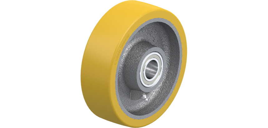BLICKLE - Roue Ø 160mm bandage polyuréthane PU 800kg - GTH 160/25K