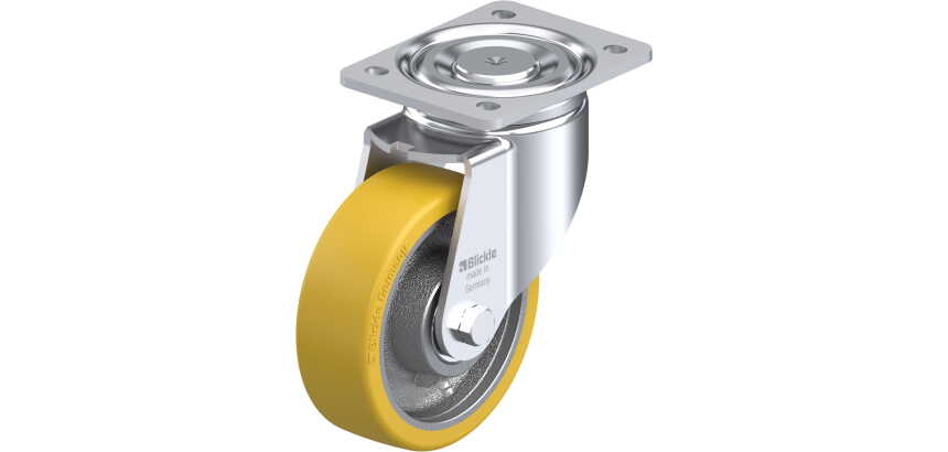 BLICKLE - Roulette pivotante Ø 150mm bandage polyuréthane PU 800kg - LH-GTH 150K