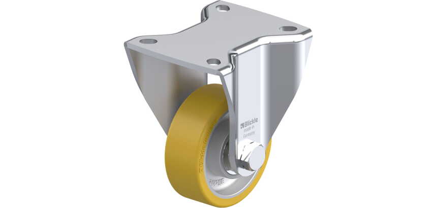BLICKLE - Roulette fixe Ø 80mm bandage polyuréthane PU 200kg - BH-ALTH 80K