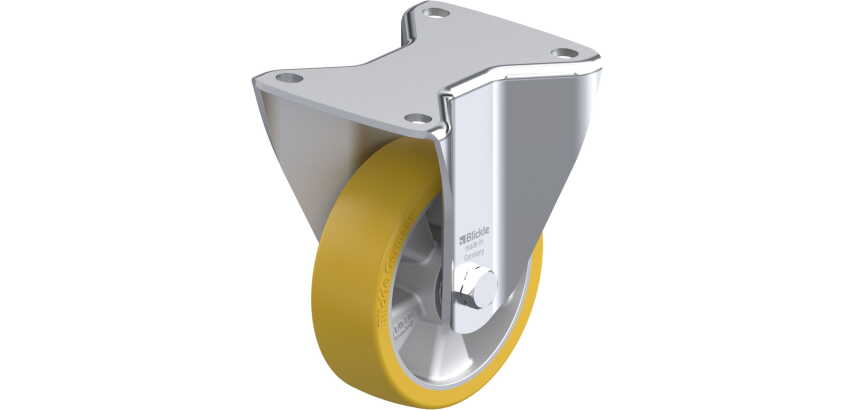 BLICKLE - Roulette fixe Ø 125mm bandage polyuréthane PU 550kg - BH-ALTH 125K-3