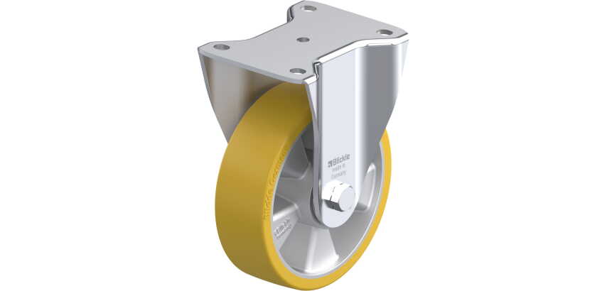 BLICKLE - Roulette fixe Ø 160mm bandage polyuréthane PU 750kg - BH-ALTH 160K