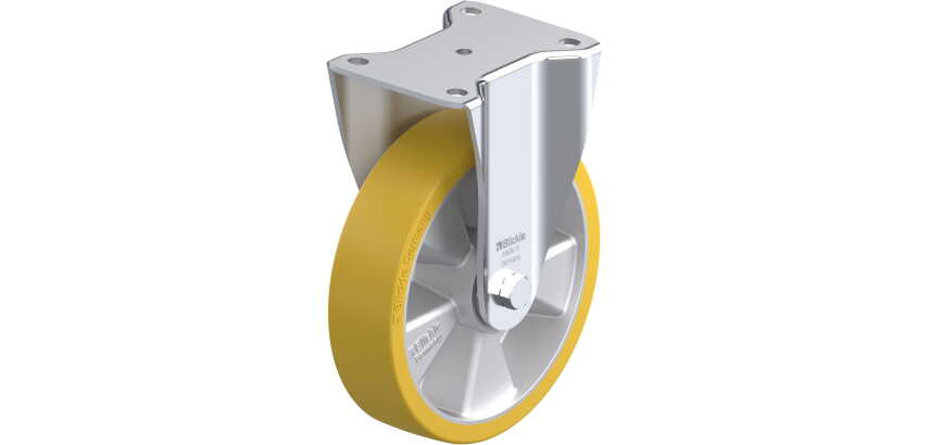BLICKLE - Roulette fixe Ø 200mm bandage polyuréthane PU 800kg - BH-ALTH 200K