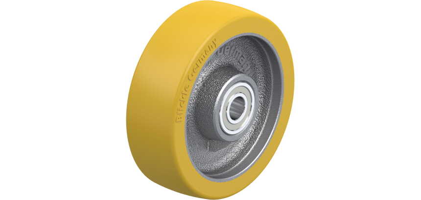 BLICKLE - Roue Ø 125mm bandage polyuréthane PU 550kg - GTH 125/15K