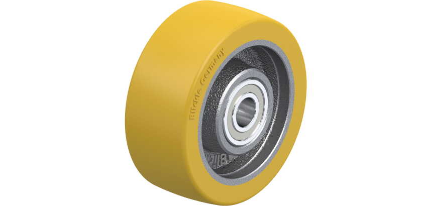 BLICKLE - Roue Ø 100mm bandage polyuréthane PU 450kg - GTH 100/15K