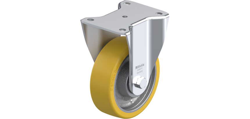BLICKLE - Roulette fixe Ø 150mm bandage polyuréthane PU 800kg - BH-GTH 150K