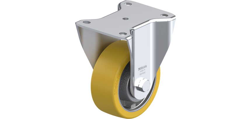 BLICKLE - Roulette fixe Ø 125mm bandage polyuréthane PU 700kg - BH-GTH 127K
