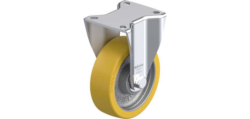BLICKLE - Roulette fixe Ø 125mm bandage polyuréthane PU 550kg - BH-GTH 125K-1