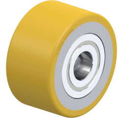 BLICKLE - Galet de transpalettes Ø 75mm bandage polyuréthane PU 340kg - HTH 75x40/20-40K