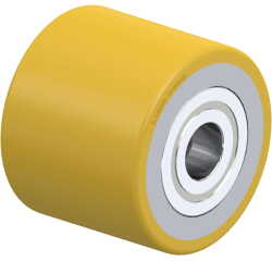 BLICKLE - Galet de transpalettes Ø 75mm bandage polyuréthane PU 510kg - HTH 75x62/20-62K