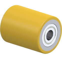 BLICKLE - Galet de transpalettes Ø 75mm bandage polyuréthane PU 800kg - HTH 75x95/20-95K