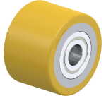 BLICKLE - Galet de transpalettes Ø 80mm bandage polyuréthane PU 500kg - HTH 80x56/20-56K