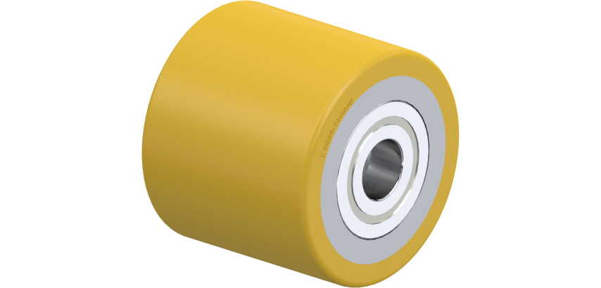 BLICKLE - Galet de transpalettes Ø 80mm bandage polyuréthane PU 630kg - HTH 80x70/20-70K