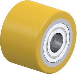 BLICKLE - Galet de transpalettes Ø 82mm bandage polyuréthane PU 550kg - HTH 82x60/25-60K