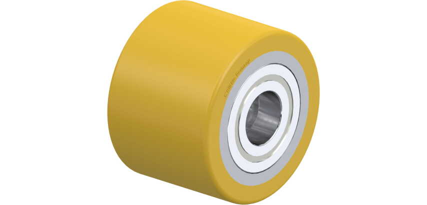 BLICKLE - Galet de transpalettes Ø 82mm bandage polyuréthane PU 550kg - HTH 82x60/25-60K
