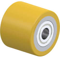 BLICKLE - Galet de transpalettes Ø 82mm bandage polyuréthane PU 640kg - HTH 82x70/20-70K