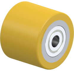 BLICKLE - Galet de transpalettes Ø 85mm bandage polyuréthane PU 660kg - HTH 85x70/17-70K