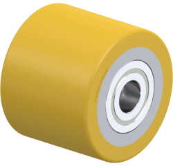 BLICKLE - Galet de transpalettes Ø 85mm bandage polyuréthane PU 660kg - HTH 85x70/20-70K