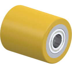 BLICKLE - Galet de transpalettes Ø 85mm bandage polyuréthane PU 960kg - HTH 85x100/25-100K