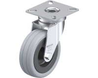 BLICKLE - Roulette pivotante Ø 75mm bandage caoutchouc SBR 60kg - LPA-VPA 75G