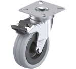 BLICKLE - Roulette pivotante à frein Ø 75mm bandage caoutchouc SBR 60kg - LPA-VPA 75G-FI