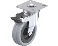 BLICKLE - Roulette pivotante à frein Ø 75mm bandage caoutchouc SBR 60kg - LPA-VPA 75G-FI