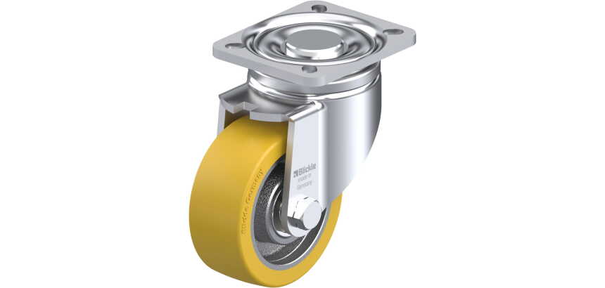 BLICKLE - Roulette pivotante Ø 100mm bandage polyuréthane PU 450kg - LH-GTH 100K-1