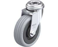 BLICKLE - Roulette pivotante Ø 75mm bandage caoutchouc SBR 60kg - LRA-VPA 75K
