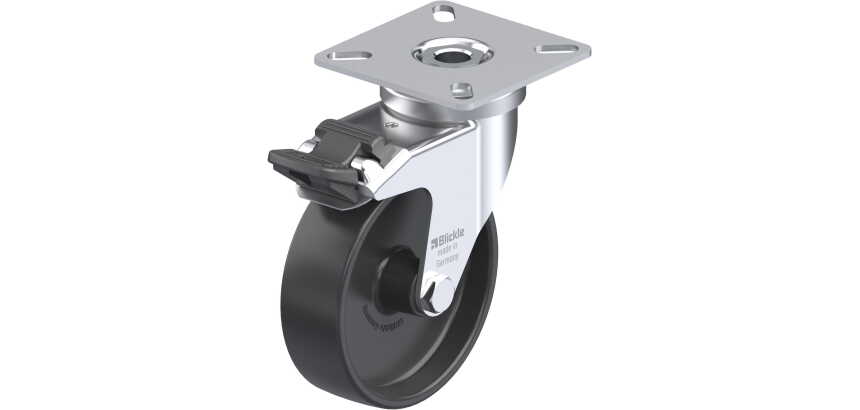 BLICKLE - Roulette pivotante à frein Ø 75mm bandage polyamide PA 6.6 75kg - LPA-POA 75G-FI
