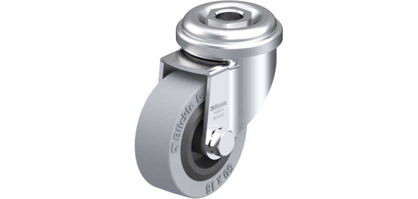 BLICKLE - Roulette pivotante Ø 50mm bandage caoutchouc SBR 40kg - LRA-VPA 50G