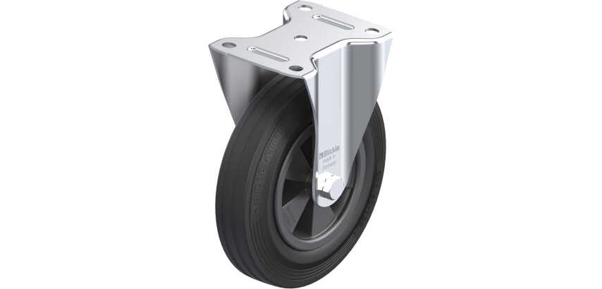 BLICKLE - Roulette fixe Ø 200mm bandage caoutchouc SBR 205kg - B-VPP 200G