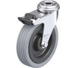 BLICKLE - Roulette pivotante à frein Ø 100mm bandage caoutchouc SBR 70kg - LRA-VPA 100K-FI