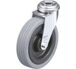 BLICKLE - Roulette pivotante Ø 100mm bandage caoutchouc SBR 70kg - LRA-VPA 100K